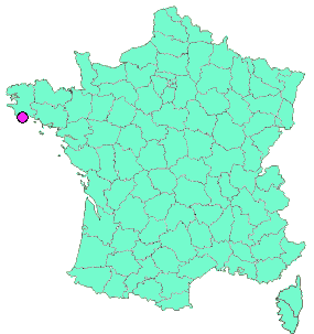 Localisation en France de la geocache LES GLÉNAN : # 1 Drénec
