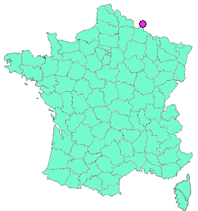 Localisation en France de la geocache A-08 GéoTrans'Ardennes