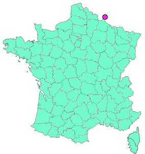 Localisation en France de la geocache [GEB17] #165-A la recherche du S d'O 25