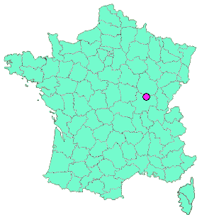 Localisation en France de la geocache Moulin de Santenay.