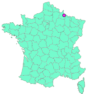 Localisation en France de la geocache Welcome to... Chaumont