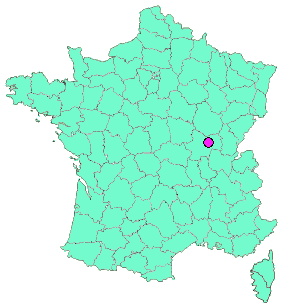 Localisation en France de la geocache Le petit lavoir de la Charmée