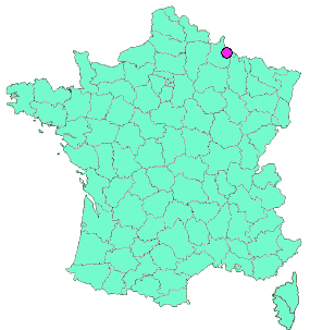 Localisation en France de la geocache Welcome to... Wadelincourt