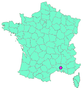 Localisation en France de la geocache La Chapelle Saint Victor de Tarascon