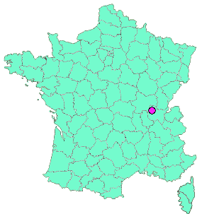 Localisation en France de la geocache Le Château de Loriol