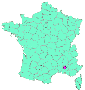 Localisation en France de la geocache Boucle du mourre de cabus
