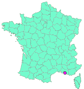 Localisation en France de la geocache CITO de la grotte du figuier