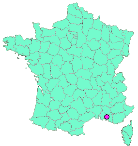 Localisation en France de la geocache #24-GEOART-FARENQUE- L'escargot