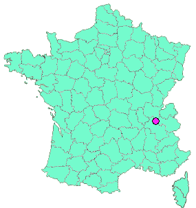 Localisation en France de la geocache #15 DLEL-Le Chaffard 