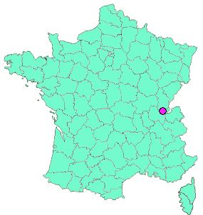 Localisation en France de la geocache 8 BRETOUZE-LAC GENIN