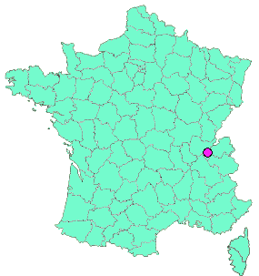 Localisation en France de la geocache Pont à Favre