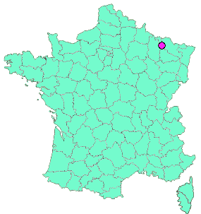 Localisation en France de la geocache #3 La balade familiale