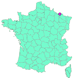 Localisation en France de la geocache After School