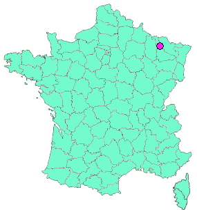 Localisation en France de la geocache #20 Coteau de Geai "Bonus"