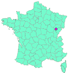 Localisation en France de la geocache Trouvaille à Montboillon !