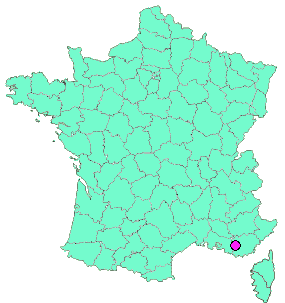 Localisation en France de la geocache Dino #4