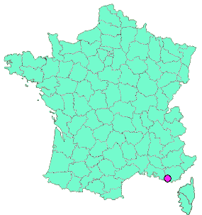 Localisation en France de la geocache ETOILE DU VAR - E1