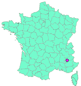 Localisation en France de la geocache La petite Ceüse #3 Bonus de la demoiselle