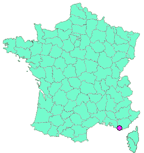 Localisation en France de la geocache Ancien chemin de Signes - 6