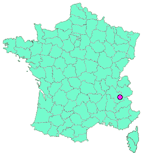 Localisation en France de la geocache LA ROUE D'ALLEMONT