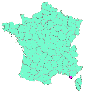 Localisation en France de la geocache Crapa 1
