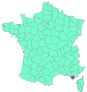 Localisation en France de la geocache En Rang !