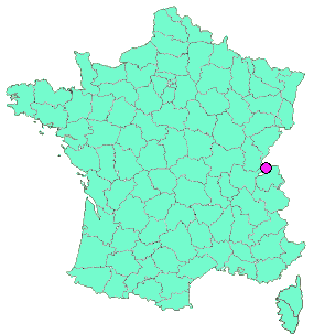 Localisation en France de la geocache #9c VTT Messery