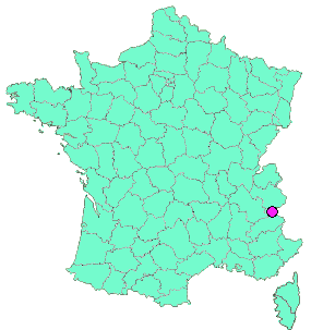 Localisation en France de la geocache TdB 10