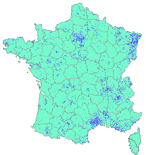 Etat des caches existantes en France - 2008
