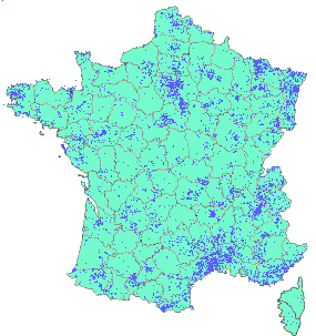 Etat des caches existantes en France - 2010