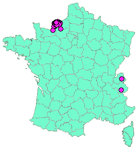 Localisation Geocaches placées par un Geocacheur