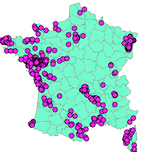 Localisation Geocaches placées par un Geocacheur