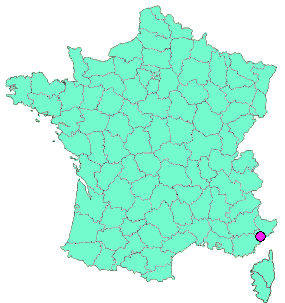 Localisation en France de la geocache 1-CHATEAUNEUF, Croix de Mission