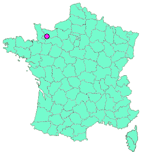 Localisation en France de la geocache Communes du Calvados : Saint-Vigor-des-Mézerets 🍎