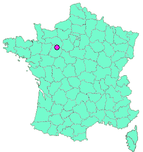 Localisation en France de la geocache Vestige