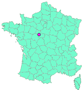 Localisation en France de la geocache 1111 - 🎷 - version 2