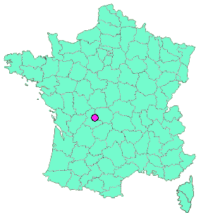Localisation en France de la geocache Gare d'Ambazac