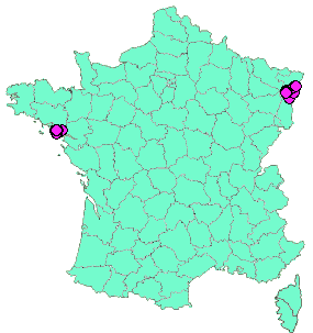 Localisation Geocaches placées par un Geocacheur