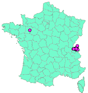 Localisation Geocaches placées par un Geocacheur