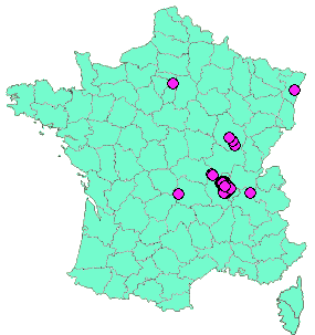 Localisation Geocaches placées par un Geocacheur