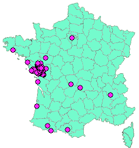 Localisation Geocaches placées par un Geocacheur