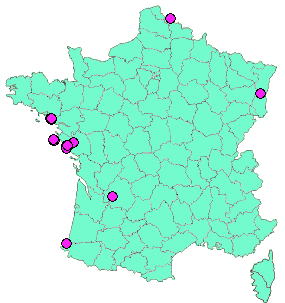 Localisation Geocaches placées par un Geocacheur