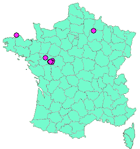 Localisation Geocaches placées par un Geocacheur