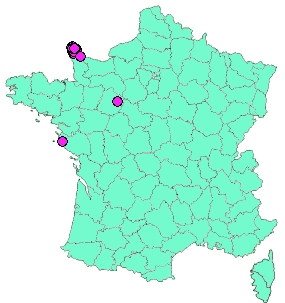 Localisation Geocaches placées par un Geocacheur