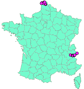 Localisation Geocaches placées par un Geocacheur