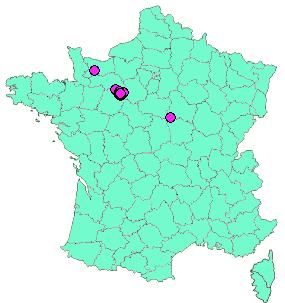 Localisation Geocaches placées par un Geocacheur