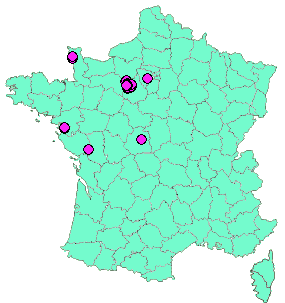 Localisation Geocaches placées par un Geocacheur