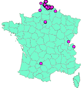 Localisation Geocaches placées par un Geocacheur