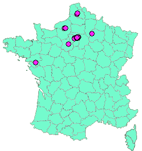 Localisation Geocaches placées par un Geocacheur