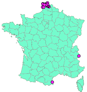 Localisation Geocaches placées par un Geocacheur